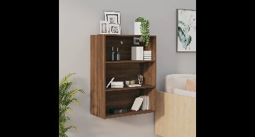 Hangkast 69,5x32,5x90 cm bruin eikenkleur