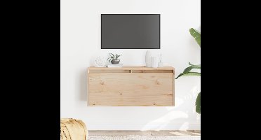 Wandkast 80x30x35 cm massief grenenhout