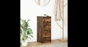 Dressoir 29,5x34x76 cm bewerkt hout gerookt eikenkleurig