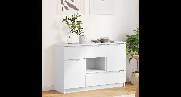 Dressoir met lade Wit 100 x 30 x 65,6 Bewerkt hout