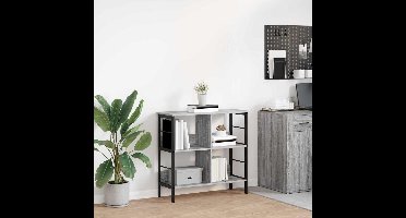 Boekenkast Grijs Sonoma 82 x 32 x 79 cm Bewerkt hout