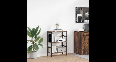 Boekenkast Gerookt eiken 60 x 29,5 x 81 cm Bewerkt hout