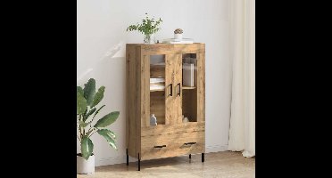 Highboard Corona Artisan Eiken 69,5 x 31 x 115 cm Bewerkt hout