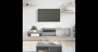 TV-stand 150x25x28,5cm Bewerkt hout