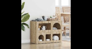 Dressoir Sonoma Eiken 80,5 x 35 x 59 cm Bewerkt hout