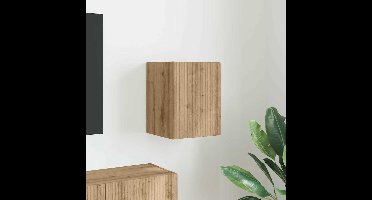 TV Wandkast Ambachtelijk eiken 30 x 31 x 40 cm Bewerkt hout