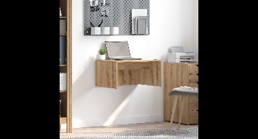 Wandbureau Artisan Eiken 60 x 45 x 30 cm Bewerkt hout