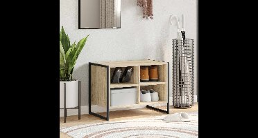 Schoenenkast met opslag Sonoma 60 x 35 x 44 cm Bewerkt hout