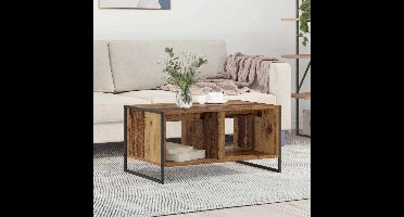 Salontafel Oud Hout 80 x 50 x 40 cm Bewerkt hout