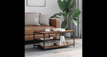 Salontafel Oud Hout 90 x 49 x 40 cm Bewerkt hout