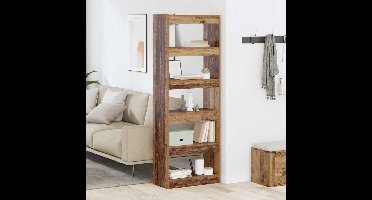 Boekenkast Oud hout 60 x 30 x 166 cm Bewerkt hout