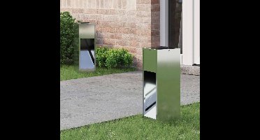 Zonne LED Padverlichting 2 pcs Zilver Gegalvaniseerd