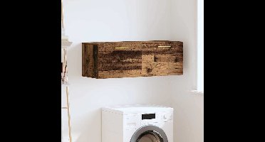 Wandkast Oud hout 100 x 36.5 x 35 cm Bewerkt hout