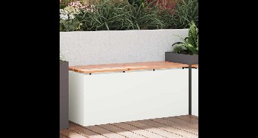 Tuinbank Wit 100 x 40 x 43 cm Staal