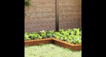 Slakkenhekje Roestig 10 x 10 x 25 cm Cortenstaal