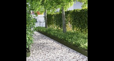 Gazonranden 20 pcs Olijf Groen 103 x 0,05 x 22 cm Staal