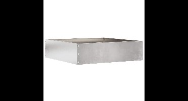 Tuinrand Zilver 50 x 50 x 13 cm Roestvrij staal