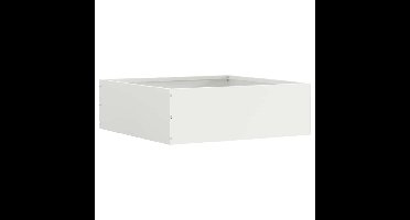 Tuinrand Wit 40 x 40 x 13 cm Staal