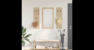 Wandgemonteerde kapstok Sonoma Eiken 96 x 1,5 x 90 cm