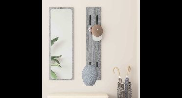 Wandgemonteerde kapstok Grijs Sonoma 20 x 1,5 x 100 cm