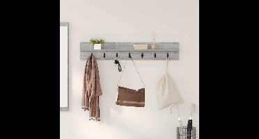 Wandgemonteerde kapstok Grijs Sonoma 100 x 10,5 x 18 cm
