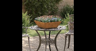 Tuin Bloempot Roestig 50 x 50 x 15 cm Cortenstaal