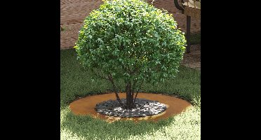 geschikt voor platte boomring BruinØ40 / 70 cm Cortenstaal