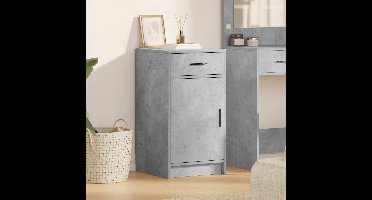 Dressoir met lade Beton Grijs 40 x 40,5 x 75 cm Bewerkt hout