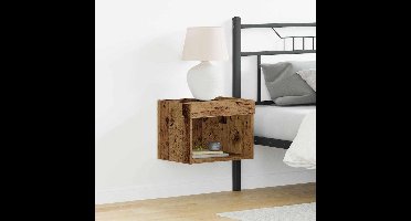 Tv-meubelset met LED Oudhout 40 x 30 x 30 cm Bewerkt hout