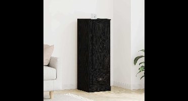 Highboard Zwart Eiken 36 x 35.5 x 103.5 cm Bewerkt hout