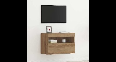 TV Wandkast artisanaal eikenkleurig 60 x 30 x 40 cm