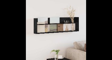 Tijdschrift Rek Zwart Eiken 100 x 12 x 30 cm Bewerkt hout