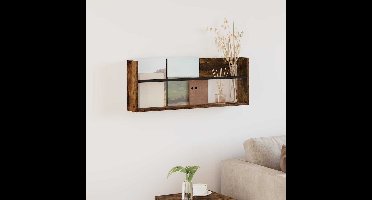 Tijdschrift Rek Gerookt eiken 80 x 12 x 30 cm Bewerkt hout