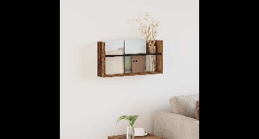 Tijdschrift Rek met plank Oudhout 60 x 12 x 30 cm Bewerkt hout