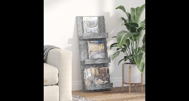 Tijdschrift Rek Grijs Sonoma 43 x 11 x 102 cm Bewerkt hout