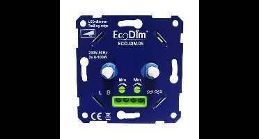 Ecodim Led DUO Dimmer 2 x 0-100 Watt