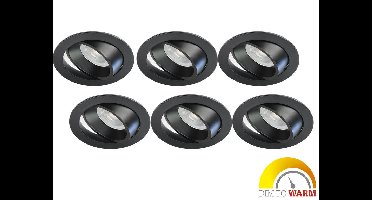 Philips Set van 6 Moderne LED inbouwspot 3,7 Watt , Dim to Warm