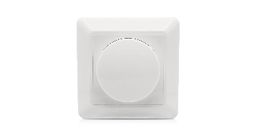 Ecodim Afdekplaat met draaiknop, wit, voor draaidimmers