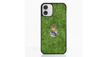 3D Apple iPhone 16 Plus Mobilskal - Real Madrid Officiellt -  Officiellt 3D Mobilskal– Planens Gräsdesign