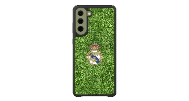 3D Samsung Galaxy S21 FE Mobilskal - Real Madrid Officiellt -  Officiellt 3D Mobilskal– Planens Gräsdesign