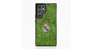 3D Samsung Galaxy S24 Ultra Mobilskal - Real Madrid Officiellt -  Officiellt 3D Mobilskal– Planens Gräsdesign