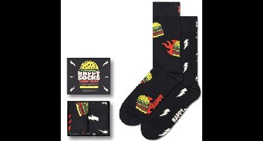 Happy socks 2 stuks Blast Off Burger Socks Gift Set * Actie *