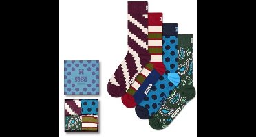 Happy socks 4 stuks New Vintage Socks Gift Set * Actie *