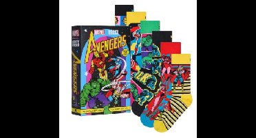 Happy socks 6 stuks Marvel Avengers Assemble Gift Set * Actie *