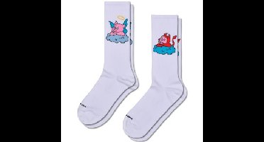 Happy socks 2 stuks Good Pig Bad Pig Sneaker Sock