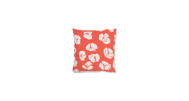 HEMA Kussenhoes 50x50cm katoen bloemen rood (rood)