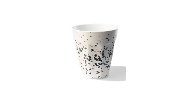 HEMA Mok 250ml Mirabeau aardewerk wit spetters (wit)