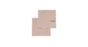HEMA Servetten beige met glitters chambray katoen 47x47 - 2 stuks (zand)
