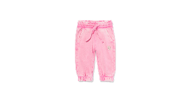 HEMA Babybroek comfy fit sweatstof roze (roze)
