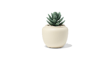 HEMA Bloempot ⌀7x7.4cm keramiek crème (creme)